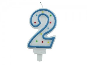 Birthday Numerical Candle "2" 